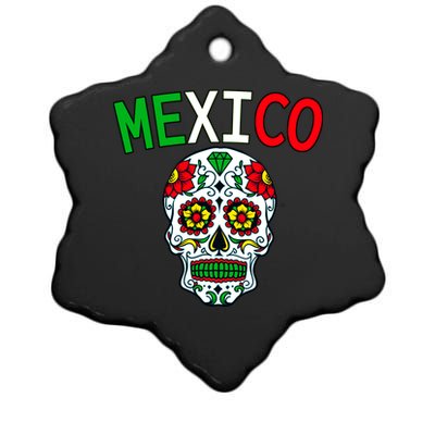 Mexico Skull Ceramic Star Ornament