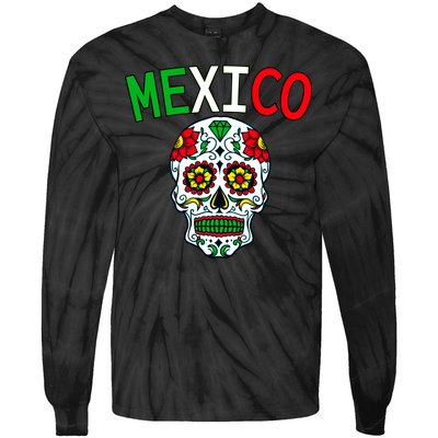 Mexico Skull Tie-Dye Long Sleeve Shirt