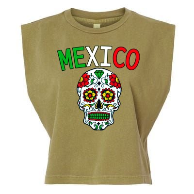 Mexico Skull Garment-Dyed Women's Muscle Tee