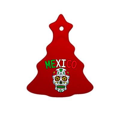 Mexico Skull Ceramic Tree Ornament