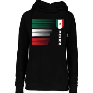 Mexico Soccer Jersey Womens Funnel Neck Pullover Hood