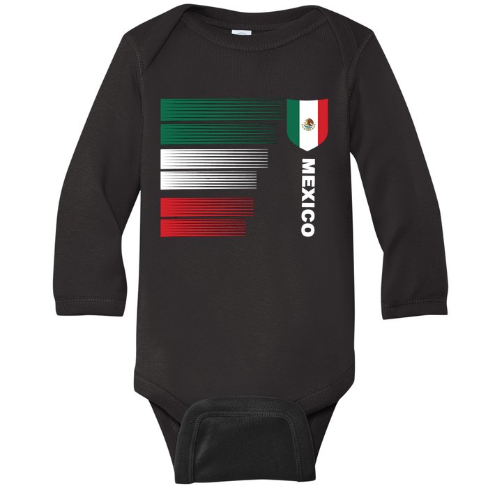 Mexico Soccer Jersey Baby Long Sleeve Bodysuit