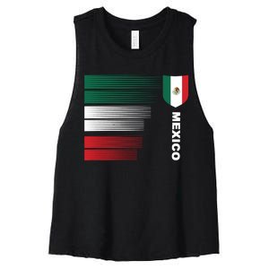 Mexico Soccer Jersey Women's Racerback Cropped Tank