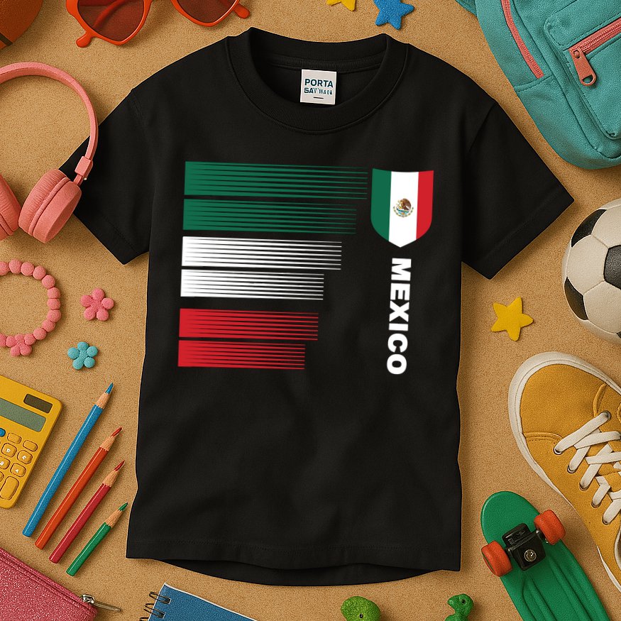 Mexico Soccer Jersey Kids T-Shirt