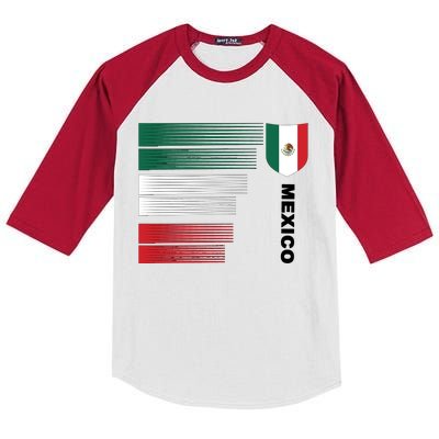 Mexico Soccer Jersey Kids Colorblock Raglan Jersey