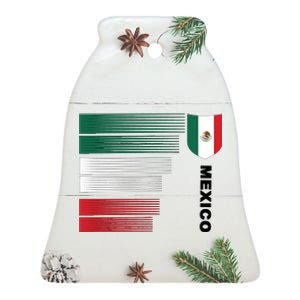 Mexico Soccer Jersey Ceramic Bell Ornament