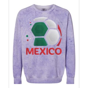 Mexico Soccer Jersey Logo Colorblast Crewneck Sweatshirt