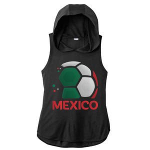 Mexico Soccer Jersey Logo Ladies PosiCharge Tri-Blend Wicking Draft Hoodie Tank