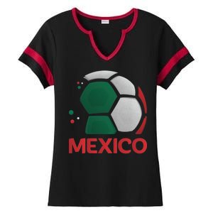 Mexico Soccer Jersey Logo Ladies Halftime Notch Neck Tee