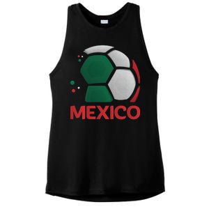 Mexico Soccer Jersey Logo Ladies PosiCharge Tri-Blend Wicking Tank