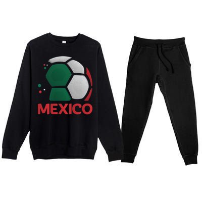 Mexico Soccer Jersey Logo Premium Crewneck Sweatsuit Set