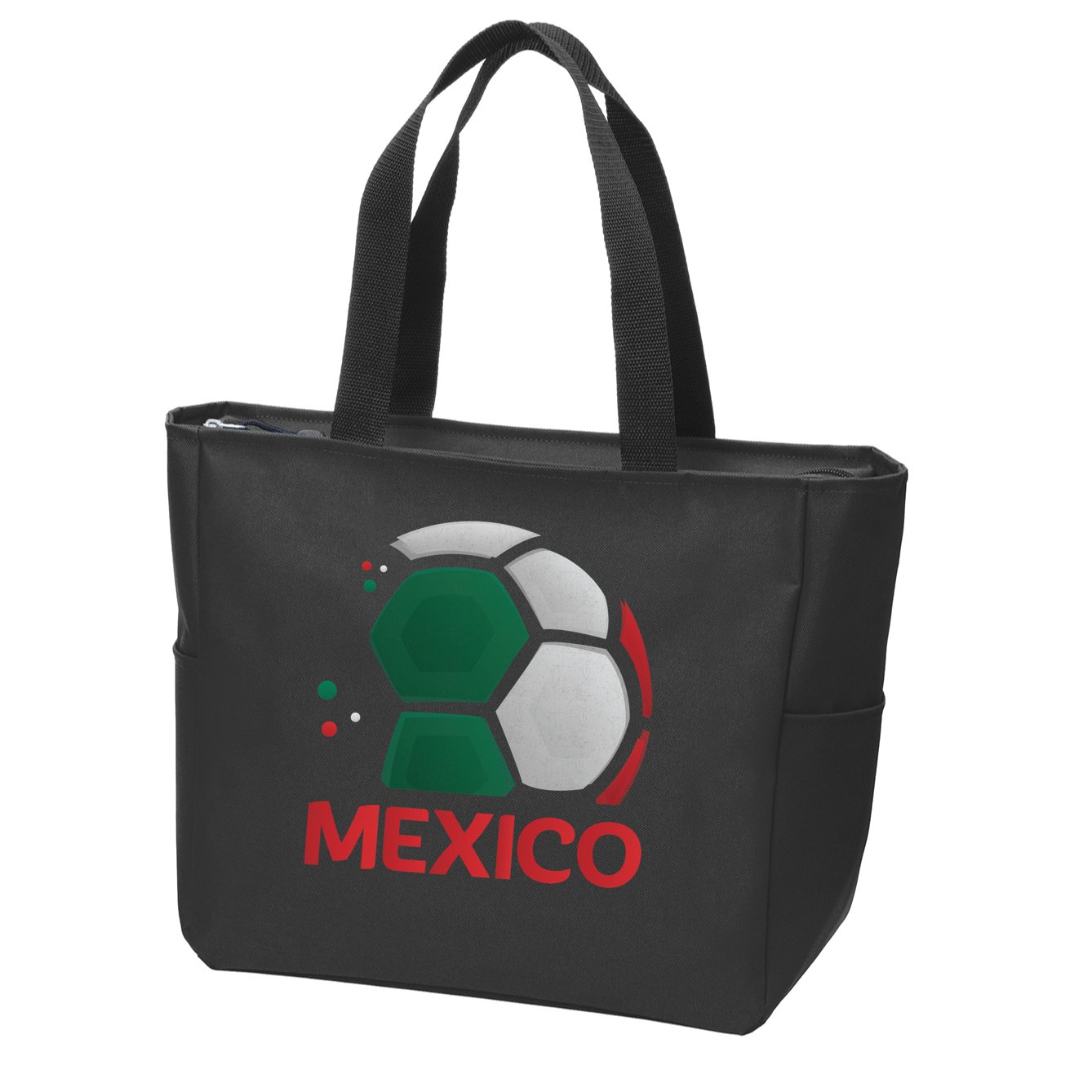 Mexico Soccer Jersey Logo Zip Tote Bag