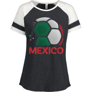 Mexico Soccer Jersey Logo Enza Ladies Jersey Colorblock Tee