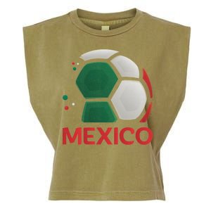 Mexico Soccer Jersey Logo Garment-Dyed Women's Muscle Tee