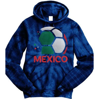 Mexico Soccer Jersey Logo Tie Dye Hoodie