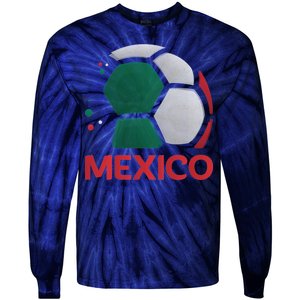 Mexico Soccer Jersey Logo Tie-Dye Long Sleeve Shirt