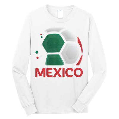 Mexico Soccer Jersey Logo Long Sleeve Shirt