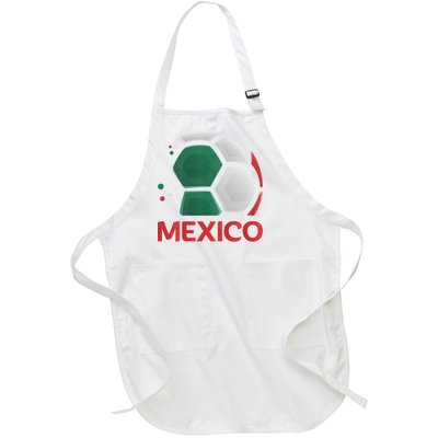 Mexico Soccer Jersey Logo Full-Length Apron With Pockets