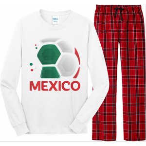 Mexico Soccer Jersey Logo Long Sleeve Pajama Set