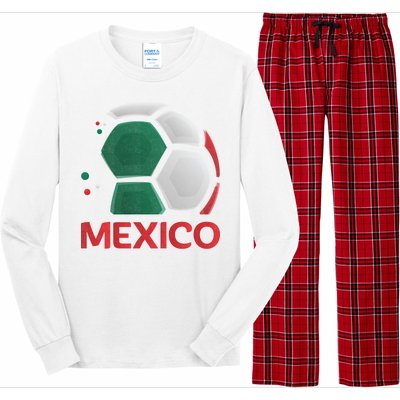 Mexico Soccer Jersey Logo Long Sleeve Pajama Set