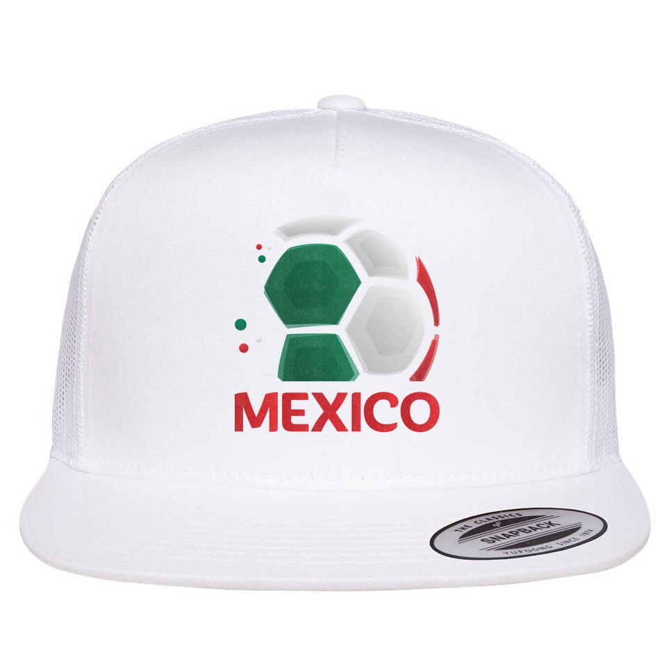 Mexico Soccer Jersey Logo Flat Bill Trucker Hat
