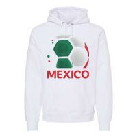 Mexico Soccer Jersey Logo Premium Hoodie