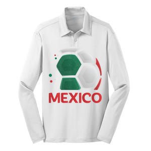 Mexico Soccer Jersey Logo Silk Touch Performance Long Sleeve Polo