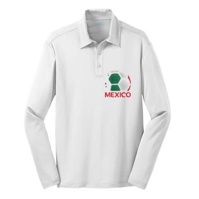 Mexico Soccer Jersey Logo Silk Touch Performance Long Sleeve Polo