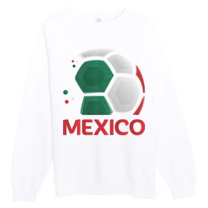 Mexico Soccer Jersey Logo Premium Crewneck Sweatshirt