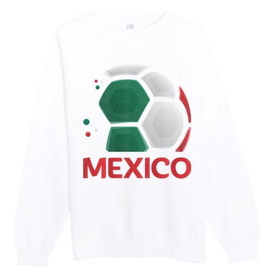 Mexico Soccer Jersey Logo Premium Crewneck Sweatshirt