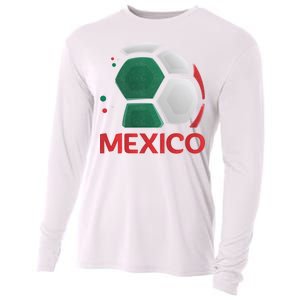 Mexico Soccer Jersey Logo Cooling Performance Long Sleeve Crew