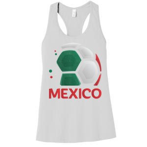 Mexico Soccer Jersey Logo Women's Racerback Tank