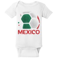 Mexico Soccer Jersey Logo Baby Bodysuit