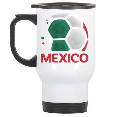 Mexico Soccer Jersey Logo Stainless Steel Travel Mug