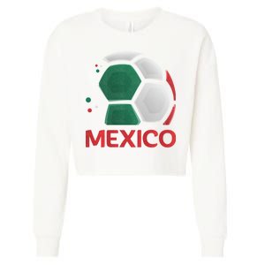 Mexico Soccer Jersey Logo Cropped Pullover Crew