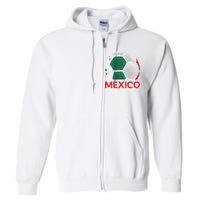 Mexico Soccer Jersey Logo Full Zip Hoodie