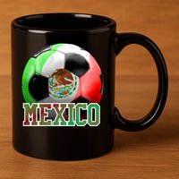Mexico Soccer Logo 11oz C Handle Ceramic Mug