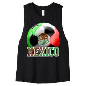 Mexico Soccer Logo Women's Racerback Cropped Tank