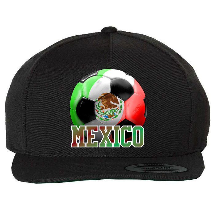 Mexico Soccer Logo Wool Snapback Cap