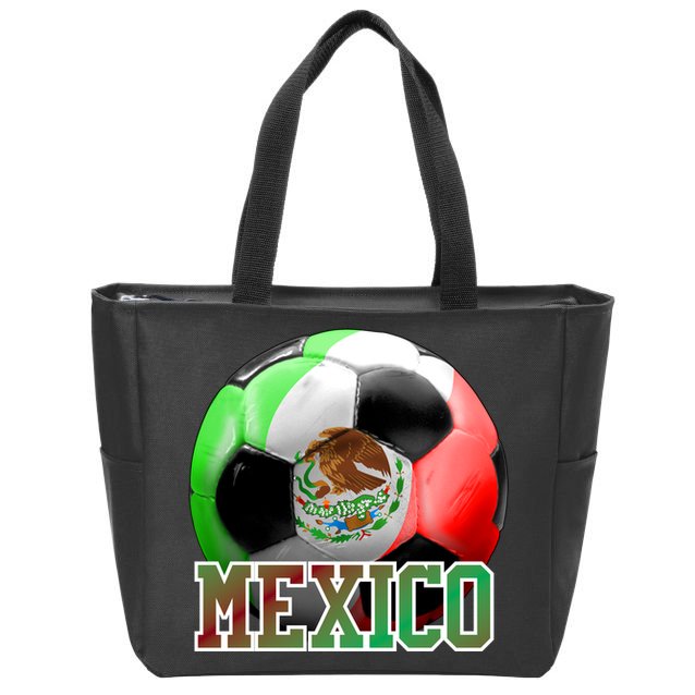 Mexico Soccer Logo Zip Tote Bag