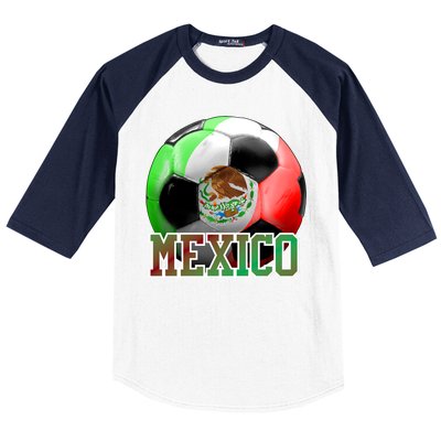 Mexico Soccer Logo Baseball Sleeve Shirt