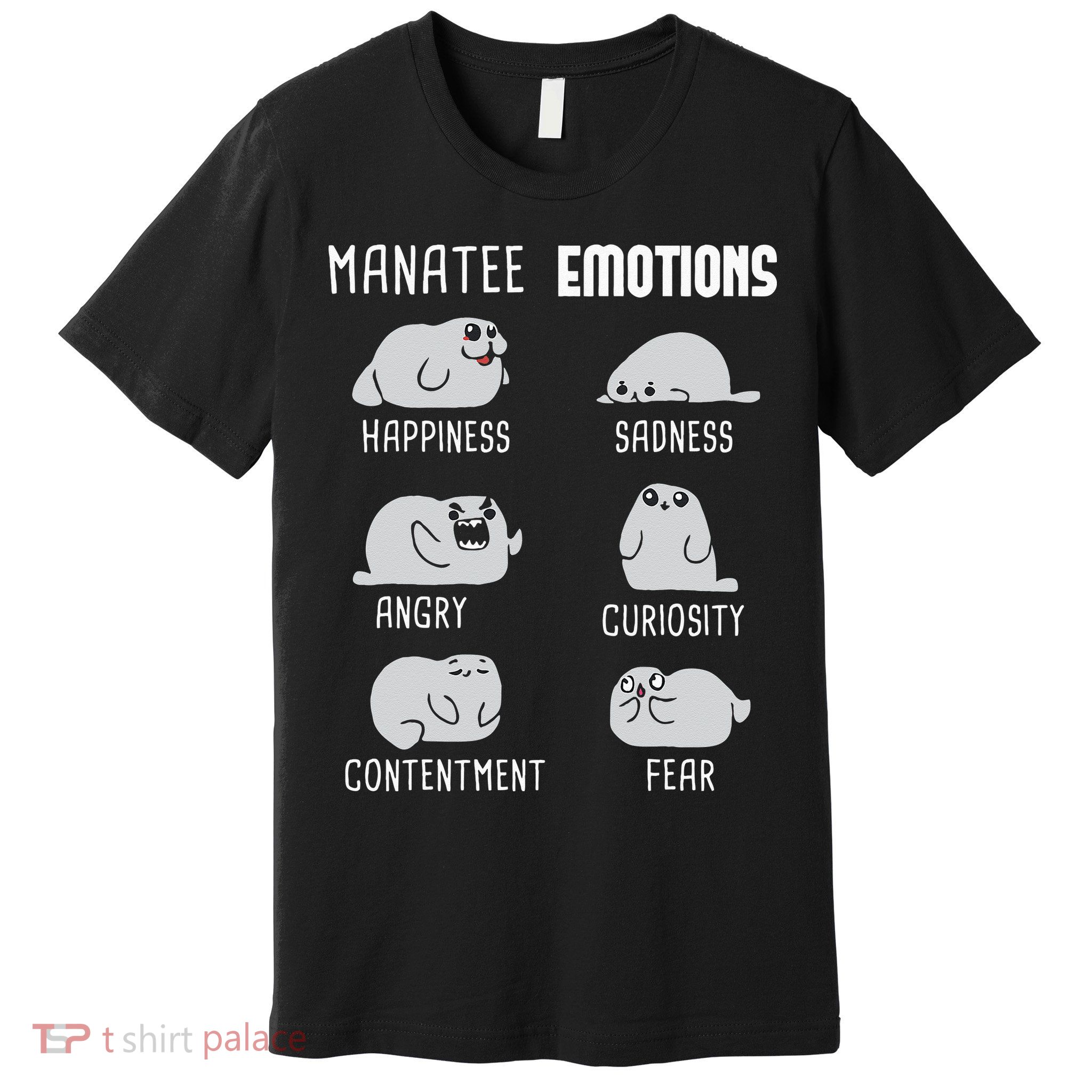 Manatee Emotions Zookeeper Marine Biologist Animal Lover Premium T-Shirt