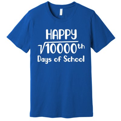 Math Formula 100 Days Of School Gift Teacher Cool Gift Premium T-Shirt