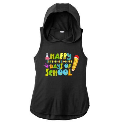 Math Formula 100 Days Of School Gift Teacher Student Gift Ladies PosiCharge Tri-Blend Wicking Draft Hoodie Tank