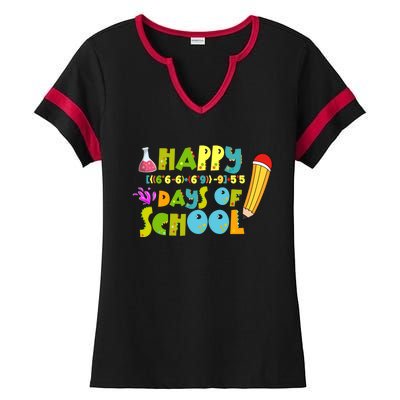 Math Formula 100 Days Of School Gift Teacher Student Gift Ladies Halftime Notch Neck Tee