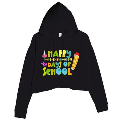 Math Formula 100 Days Of School Gift Teacher Student Gift Crop Fleece Hoodie