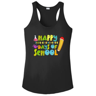 Math Formula 100 Days Of School Gift Teacher Student Gift Ladies PosiCharge Competitor Racerback Tank