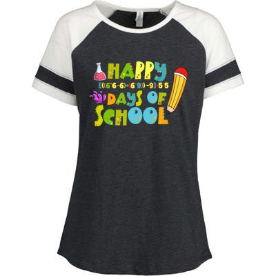 Math Formula 100 Days Of School Gift Teacher Student Gift Enza Ladies Jersey Colorblock Tee