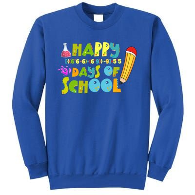 Math Formula 100 Days Of School Gift Teacher Student Gift Tall Sweatshirt