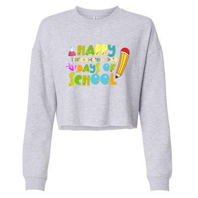 Math Formula 100 Days Of School Gift Teacher Student Gift Cropped Pullover Crew